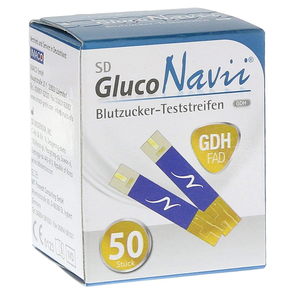 SD GlucoNavii Blutzucker-Teststreifen 1x50 Stück