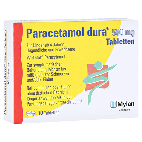 Paracetamol dura 500mg 10 Stück N1