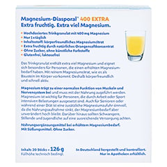 MAGNESIUM DIASPORAL 400 Extra Trinkgranulat 20 Stück - Rückseite