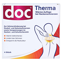 DOC THERMA Wärme-Auflage bei Nackenschmerzen 4 Stück - Vorderseite
