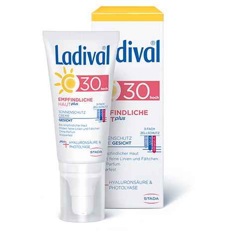 LADIVAL empfindliche Haut Plus LSF 30 Creme 50 Milliliter