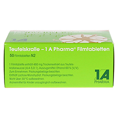 TEUFELSKRALLE-1A Pharma Filmtabletten 50 Stck N2 - Oberseite