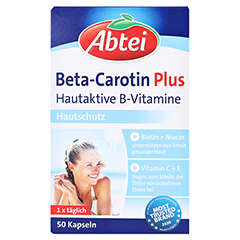 Abtei Beta-Carotin Plus Hautaktive B-Vitamine 50 Stck - Vorderseite
