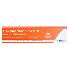 Dexpanthenol axicur Wund- und Heilcreme 50mg/g 50 Gramm N2 - Vorderseite