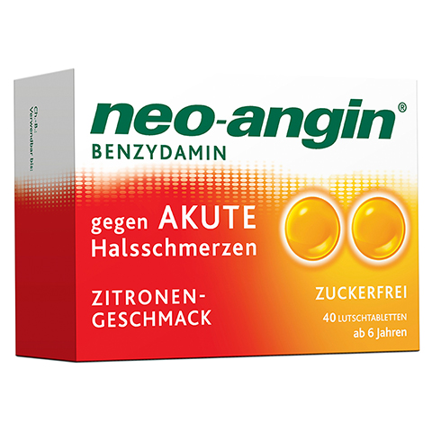 Neo-Angin Benzydamin akute Halsschmerzen Zitrone 40 Stück N2