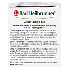 BAD HEILBRUNNER Verdauungstee Filterbeutel 8x2.0 Gramm - Linke Seite