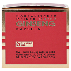 Koreanischer Reiner Roter Ginseng Kapseln 300mg 100 Stck - Rechte Seite