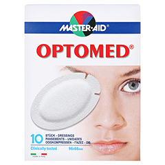 OPTOMED Augenkompressen steril selbstklebend 10 Stück - Vorderseite