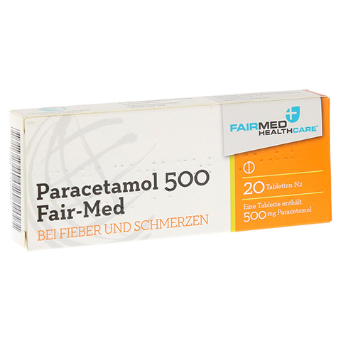 Paracetamol 500 Fair-Med 20 Stck N2