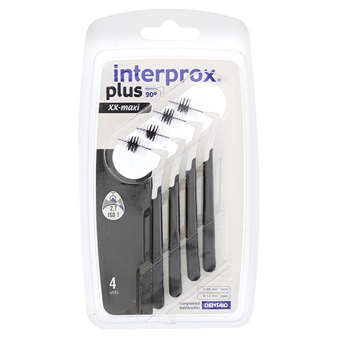 INTERPROX plus xx-maxi schwarz Interdentalbürste 4 Stück