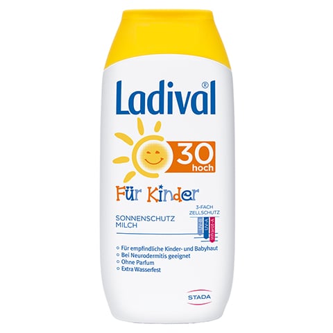 Ladival Kinder Sonnenmilch LSF 30 + Gratis Ladival UV-Ente