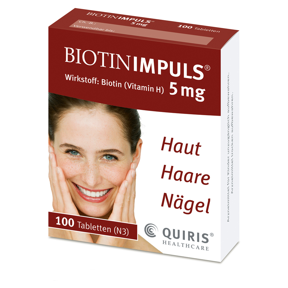 BIOTIN IMPULS 5 mg Tabl. Tabletten 100 Stück