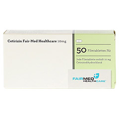Cetirizin Fair-Med Healthcare 10mg 50 Stck N2 - Rckseite