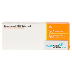 Paracetamol 500 Fair-Med 20 Stck N2 - Rckseite