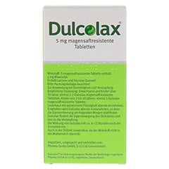 Dulcolax Dragees 5mg 40 Stck - Rckseite