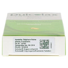 Dulcolax Dragees 5mg 40 Stck - Unterseite
