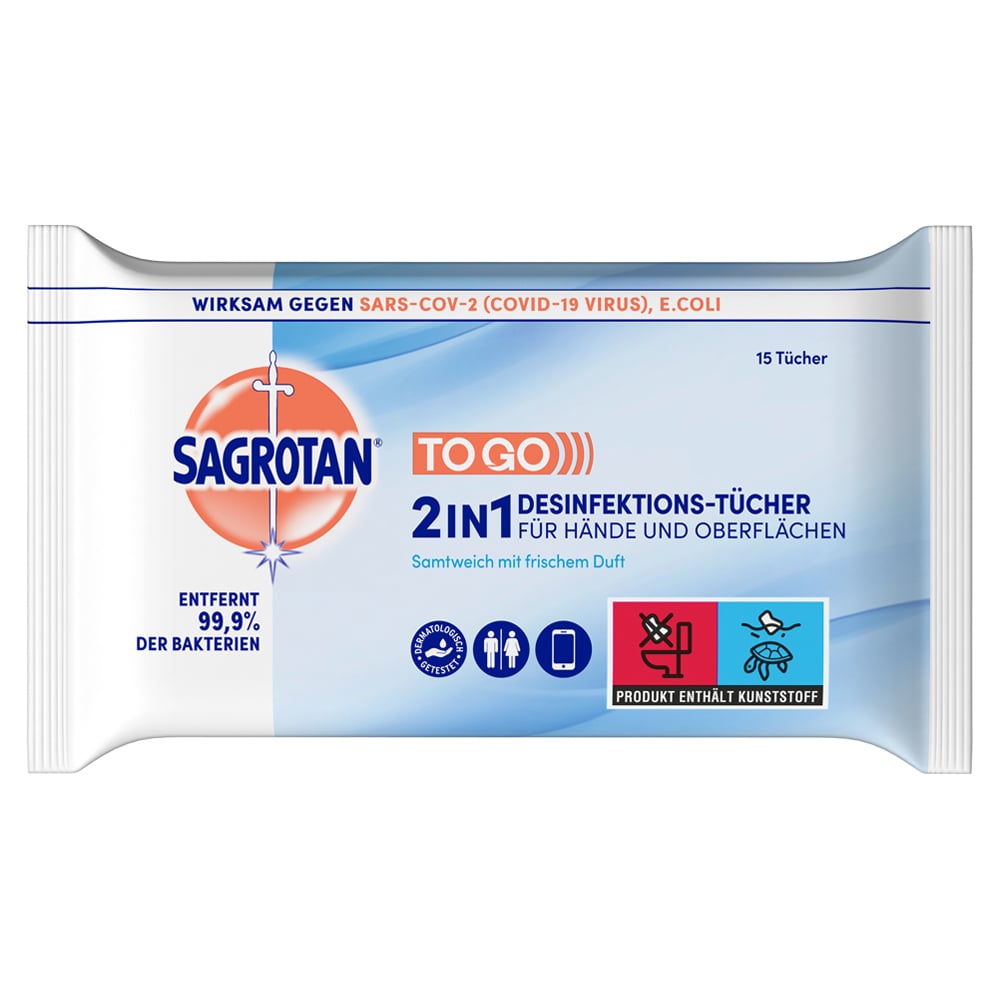 Sagrotan 2in1 Desinfektions-tücher 15 Stück