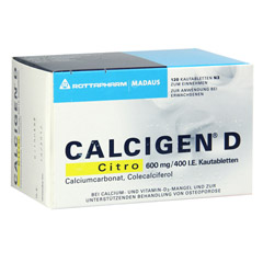 CALCIGEN D Citro 600mg/400 I.E.