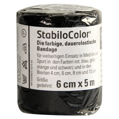 BORT StabiloColor Binde 6 cm schwarz