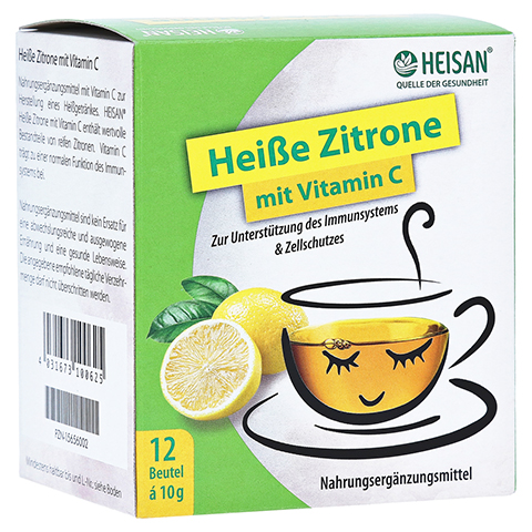 HEISAN heiße Zitrone mit Vitamin C Pulver 12x10 Gramm