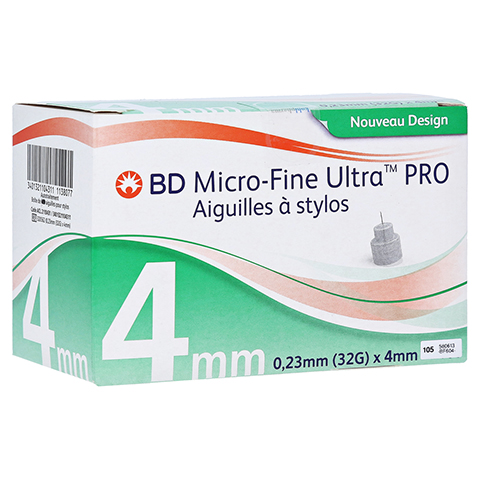 BD MICRO-FINE ULTRA Pro Pen-Nadeln 0,23x4 mm 32 G 105 Stück