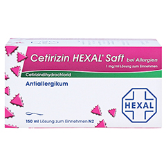 Cetirizin HEXAL bei Allergien 150 Milliliter N2 - Vorderseite