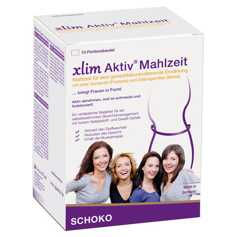 XLIM Aktiv Mahlzeit Schoko Pulver 10x20 Gramm