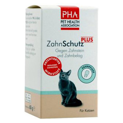 PHA ZahnSchutz Plus Pulver f.Katzen 60 Gramm