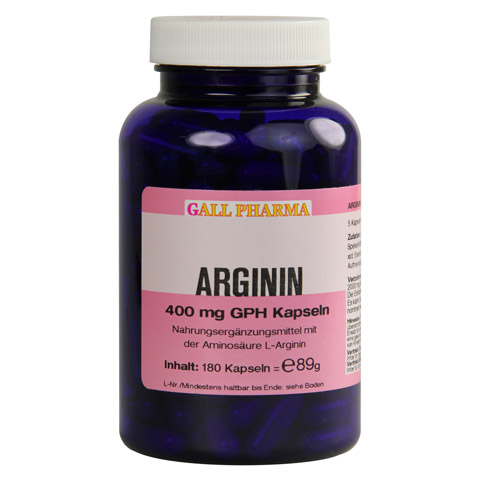 ARGININ 400 mg GPH Kapseln 180 Stck