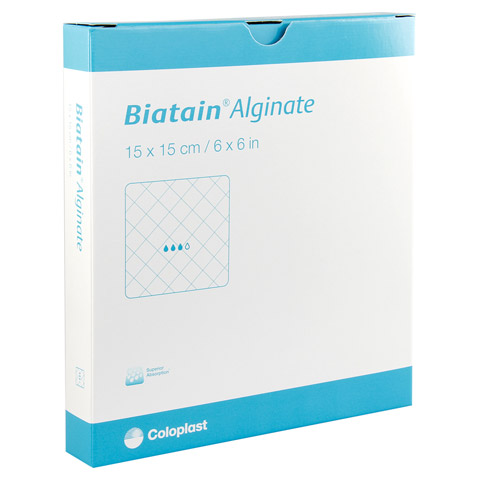 BIATAIN Alginate Kompressen 15x15 cm 10 Stck