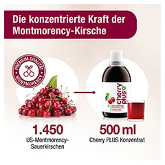 CHERRY PLUS Das Original Montmorency Sauerk.-Konz. 500 Milliliter - Info 2
