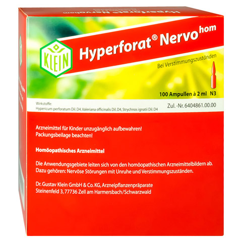 HYPERFORAT Nervohom Injektionslsung 100x2 Milliliter N3