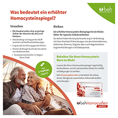 BEH Homocystein extra Kapseln 30 Stck - Info 2