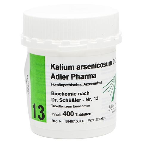 BIOCHEMIE Adler 13 Kalium arsenicosum D 12 Tabl. 400 Stück