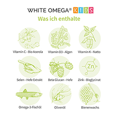 WHITE OMEGA Kids Immun Weichkapseln 90 Stck - Info 3