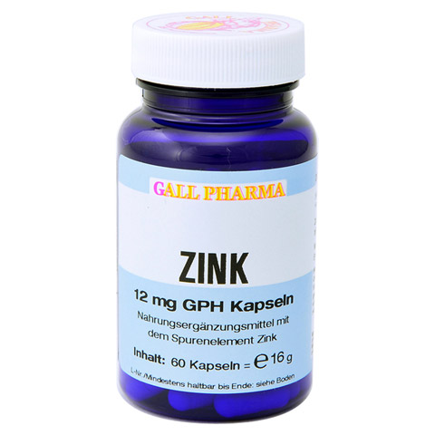 ZINK 12 mg GPH Kapseln 60 Stck