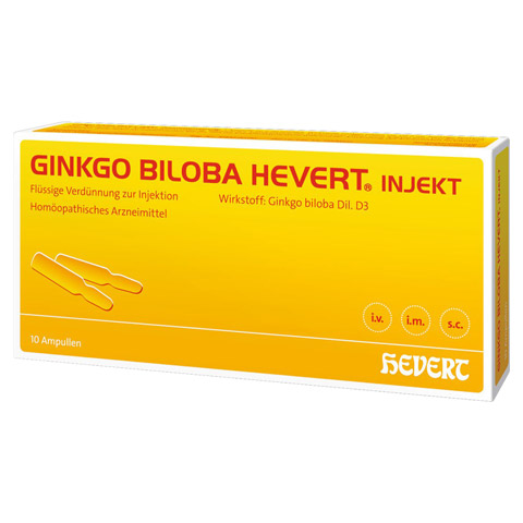 GINKGO BILOBA HEVERT Injekt Ampullen 10 Stück N1
