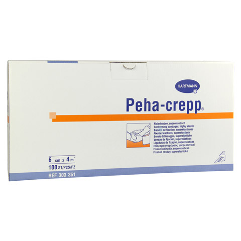 PEHA CREPP Fixierbinde 6 cmx4 m comp.verp. 100 Stück