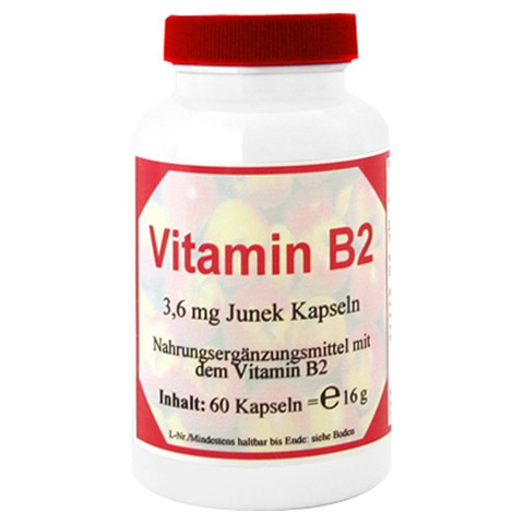 VITAMIN B2 3,6 mg Junek Kapseln 60 Stück