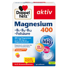 DOPPELHERZ Magnesium 400+B1+B6+B12+Folsure BTA