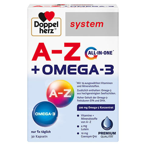 DOPPELHERZ A-Z+Omega-3 all-in-one system Kapseln 30 Stck