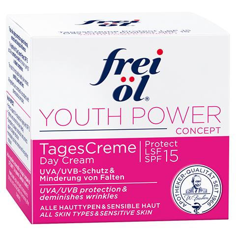 FREI L YOUTH POWER TagesCreme Protect LSF 15 50 Milliliter