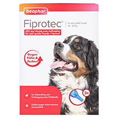 FIPROTEC 402 mg Lsung z.Auftr.f.sehr gr.Hunde 3x4.02 Milliliter - Vorderseite