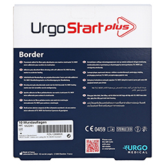 URGOSTART Plus Border 12x12 cm Wundverband 10 Stck - Rckseite