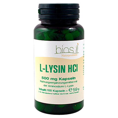 L-LYSIN HCL 500 mg Bios Kapseln 100 Stück