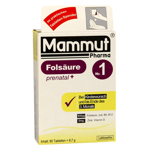 MAMMUT Fols.prenatal Nr.1 Tabletten 90 Stck