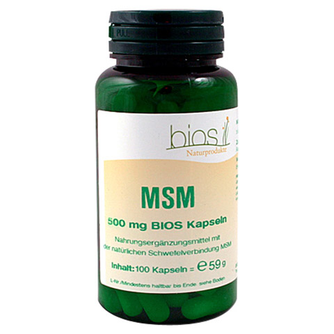 MSM 500 mg Bios Kapseln 100 Stck