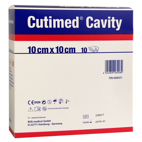 CUTIMED Cavity Schaumverb.10x10 cm nicht haftend 10 Stück