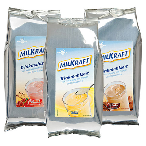 MILKRAFT Trinkmahlzeit Mischkarton Pulver 8x660 Gramm