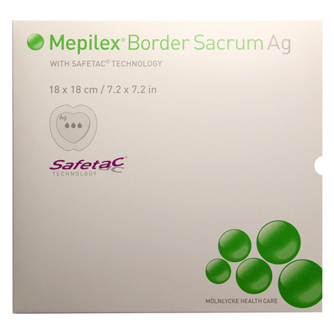 MEPILEX Border Sacrum Ag Schaumverb.18x18 cm ster. 5 Stck